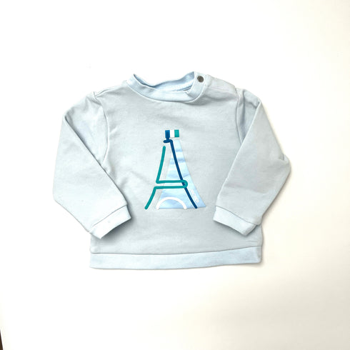 Jacadi Light Blue Eiffel Tower Jumper - 24 months