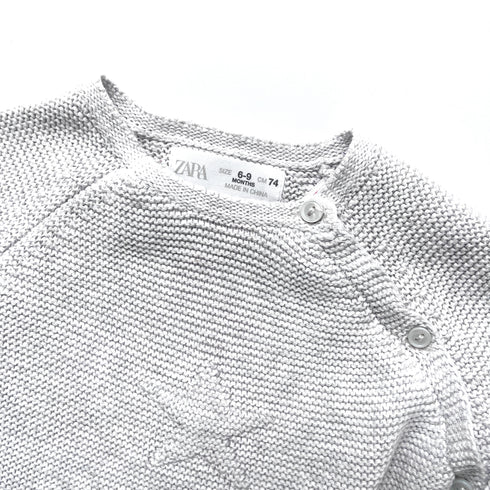 Grey Zara Knit Cardigan - 9 months