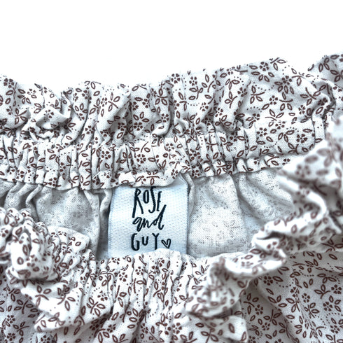 Brown Flower Rose & Guy Bloomer - 18 months