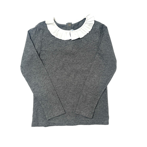 Jacadi Grey Top Pleated Collar - 8 years