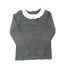 Jacadi Grey Top Pleated Collar - 8 years