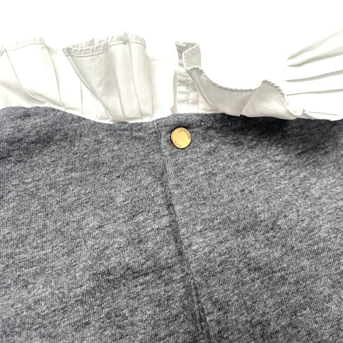 Jacadi Grey Top Pleated Collar - 8 years