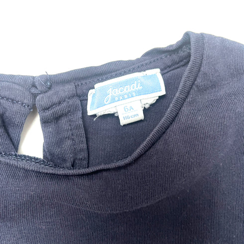 Jacadi Navy T-Shirt Bow - 6 years