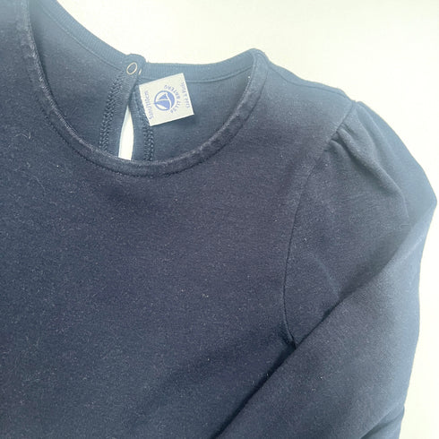 Petit Bateau Navy Skater Dress - 5 years