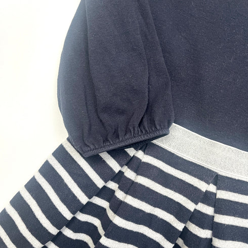Petit Bateau Navy Skater Dress - 5 years