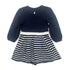 Petit Bateau Navy Skater Dress - 5 years