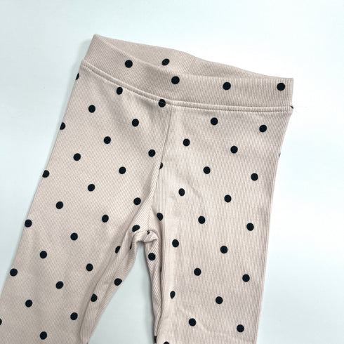 Zara Polka Dot Ribbed Leggings – Age 5 (110cm)