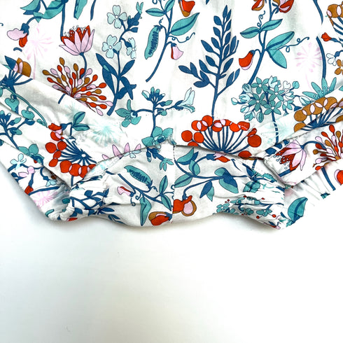 Jacadi Flower Print Romper - 12 months