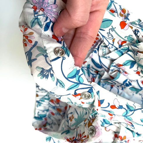 Jacadi Flower Print Romper - 12 months