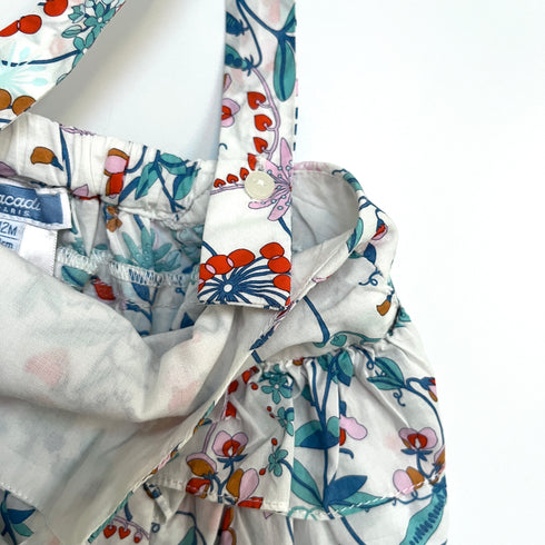 Jacadi Flower Print Romper - 12 months