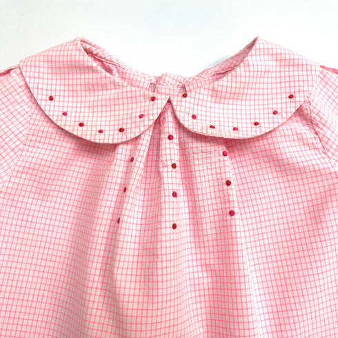 Jacadi Neon Checked Blouse - 18 months
