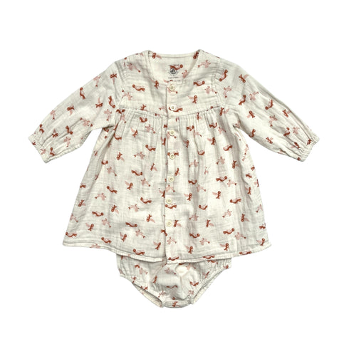 Petit Bateau Cotton Ensemble - 18 months