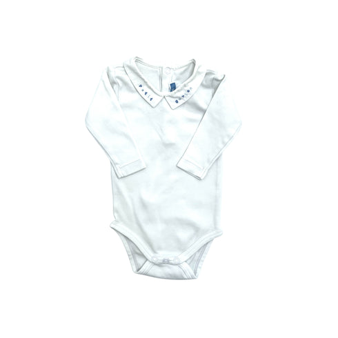 Jacadi White Bodysuit "Petit Garcon" - 3 months