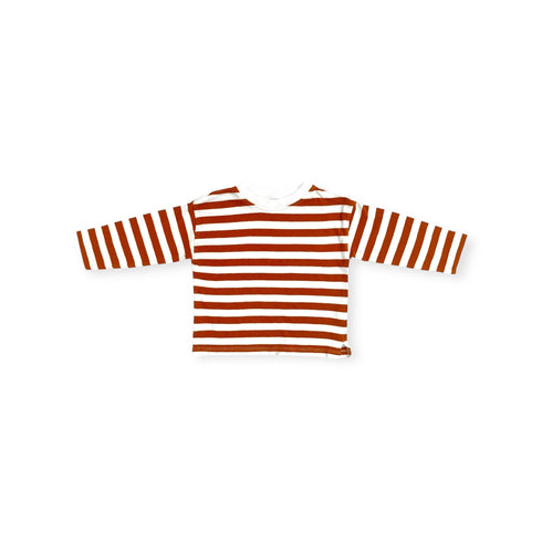 Zara Brown Striped T-Shirt - 12 months