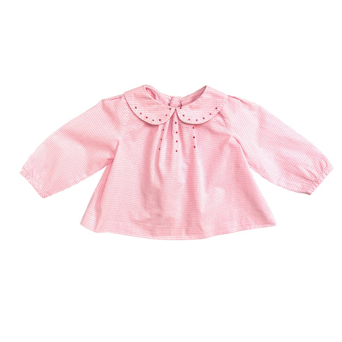 Jacadi Neon Checked Blouse - 18 months