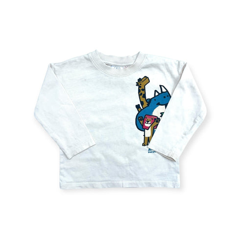 Zara White Animal Super Friend T-Shirt - 12 months