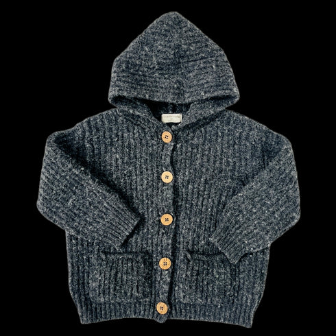 Grey 1+ in the Family Knit Cardigan - 3y