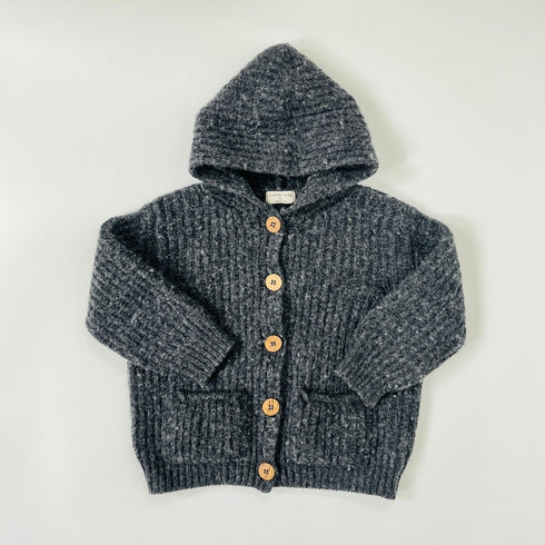 Grey 1+ in the Family Knit Cardigan - 3y