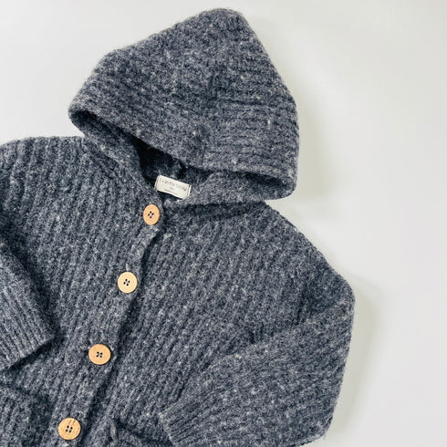 Grey 1+ in the Family Knit Cardigan - 3y