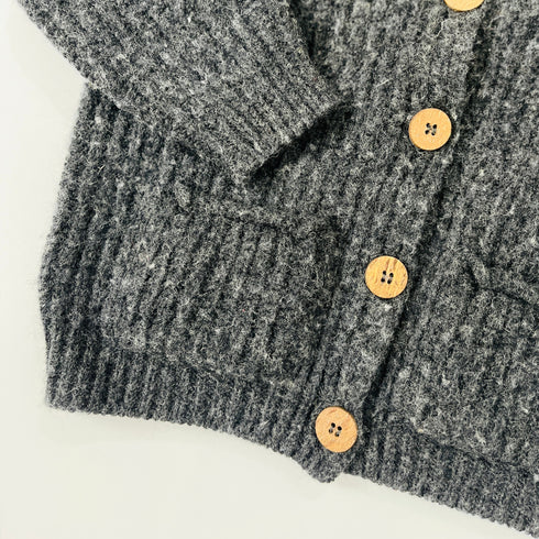 Grey 1+ in the Family Knit Cardigan - 3y