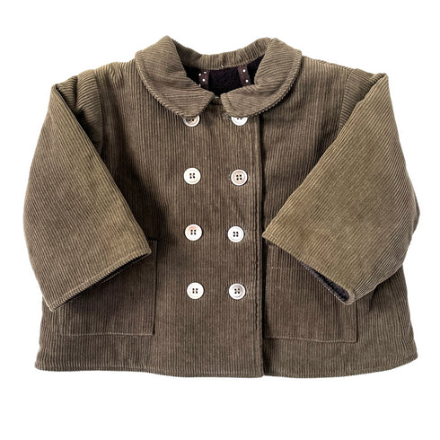 Khaki Bonton Cord Jacket - 6 months