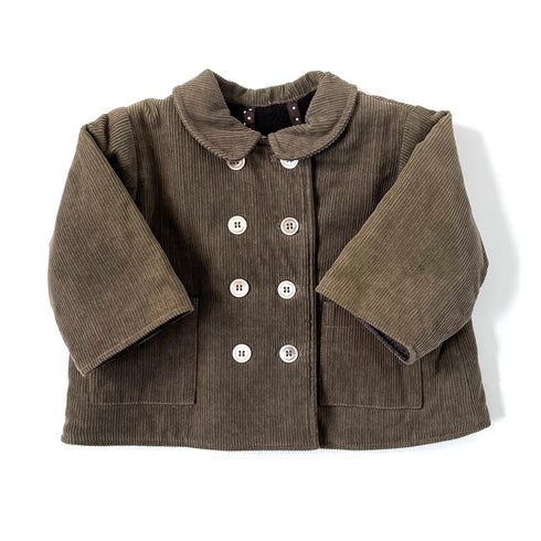 Khaki Bonton Cord Jacket - 6 months