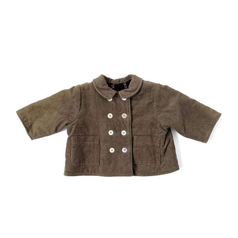 Khaki Bonton Cord Jacket - 6 months