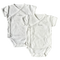 Bout'chou White Ribbed Kimono Vests x2 – 3 Months