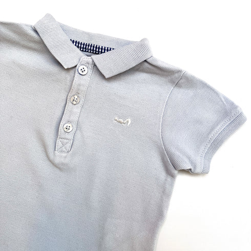Cyrillus Pale Blue Piqué Polo Shirt – 12 Months
