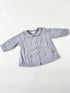 Cyrillus Blue Check Shirt & Grey Knit Trousers Outfit – 6 Months