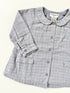 Cyrillus Blue Check Shirt & Grey Knit Trousers Outfit – 6 Months
