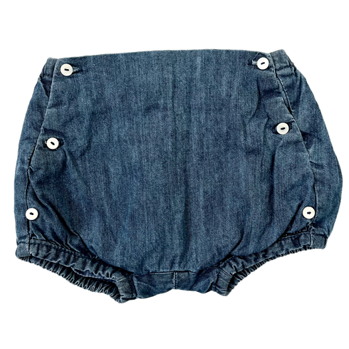 Jacadi Indigo Denim Bloomer Shorts – 3 Months