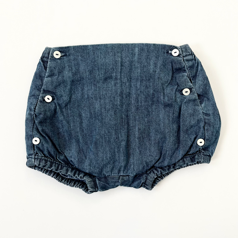 Jacadi Indigo Denim Bloomer Shorts – 3 Months