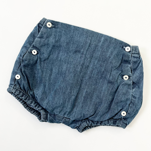 Jacadi Indigo Denim Bloomer Shorts – 3 Months