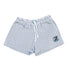 Jacadi Navy & White Stripe Swim Shorts with Crest Badge – 18 Months