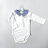 White Jacadi Vest Blue Collar BNWT - 6 months