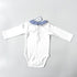 White Jacadi Vest Blue Collar BNWT - 6 months