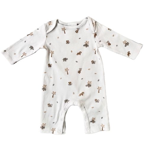 The Little White Company Safari Sleepsuit – 3 Months