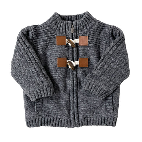 Grey Obaibi Zip Cardigan - 6 months