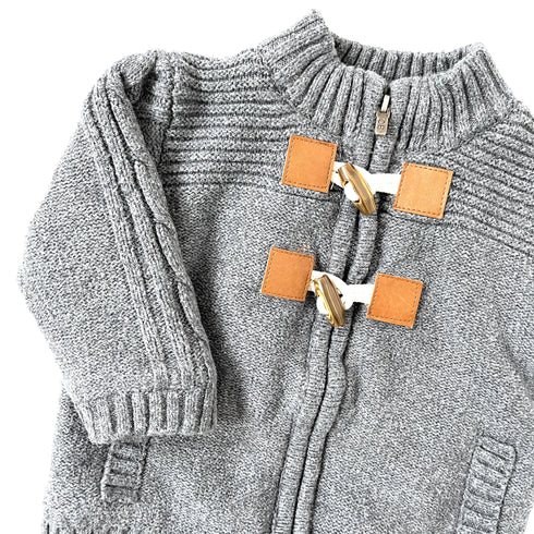 Grey Obaibi Zip Cardigan - 6 months