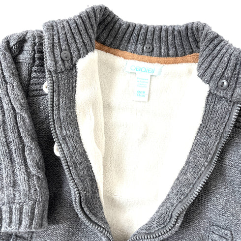 Grey Obaibi Zip Cardigan - 6 months