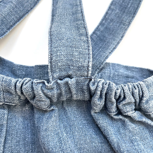 Blue Olivier London Linen Bloomer - 6 months