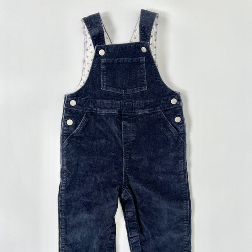 Navy Petit Bateau Corduroy Dungarees - 12 months