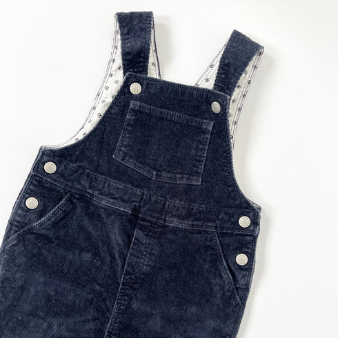 Navy Petit Bateau Corduroy Dungarees - 12 months