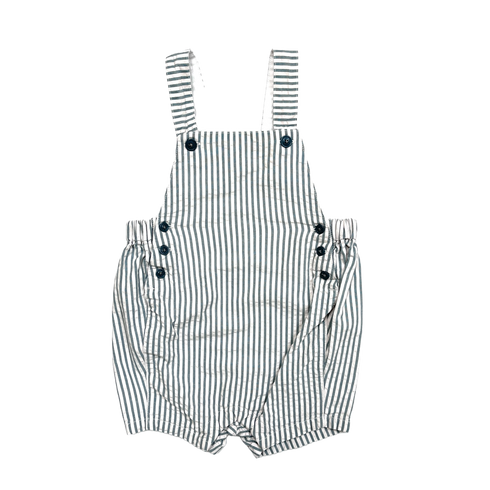 Petit Bateau Stripe Dungarees – 6 Months