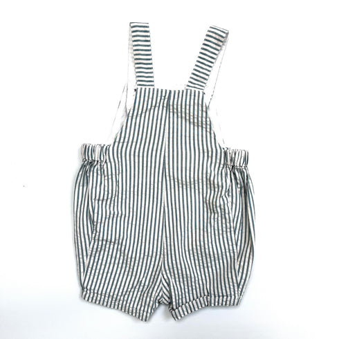 Petit Bateau Stripe Dungarees – 6 Months