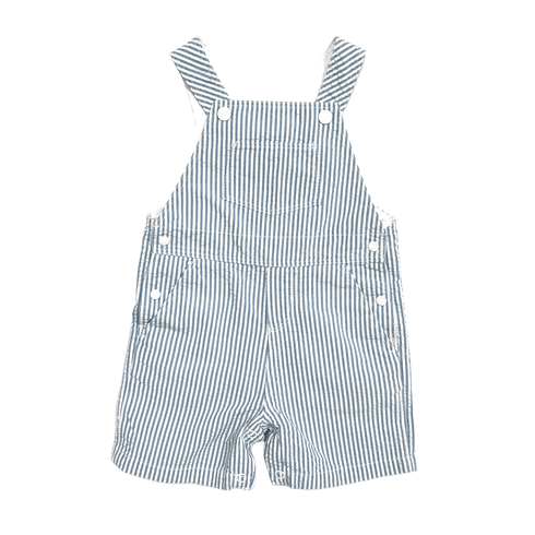 Petit Bateau Stripe Dungarees – 9 Months