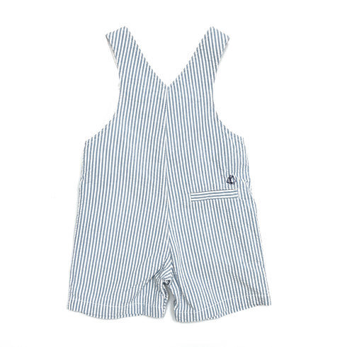 Petit Bateau Stripe Dungarees – 9 Months