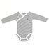 Petit Bateau White & Navy Fine Stripe Short Sleeve Vest – 6 Months