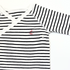 Petit Bateau White & Navy Fine Stripe Short Sleeve Vest – 6 Months